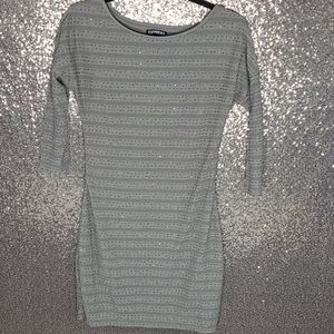Crew neck 3/4 sleeve dress